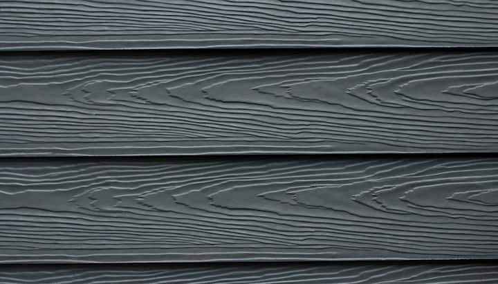 A lovely fiber cement siding that is black