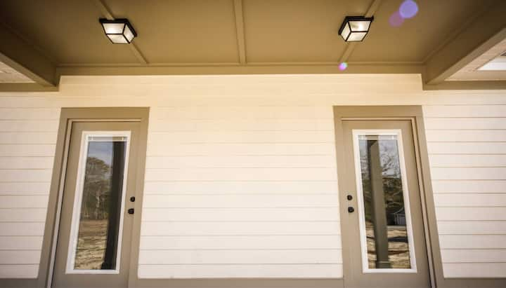 A beige hardie plank siding for Columbus, Ohio home